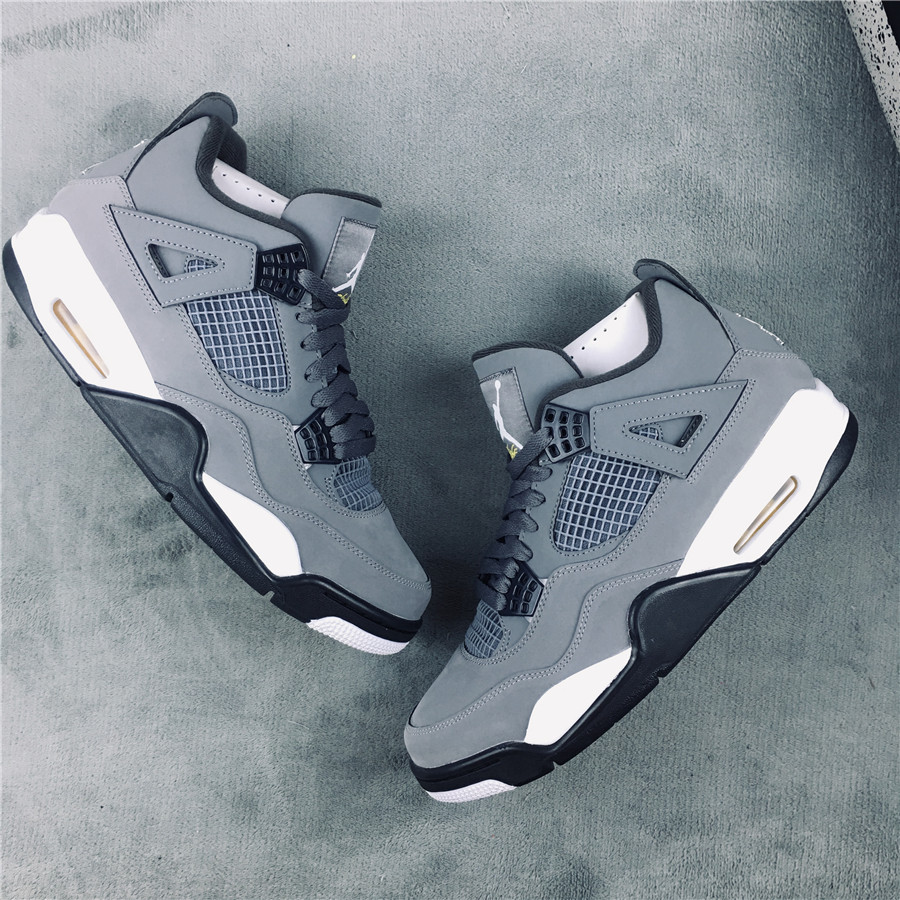 2019 Air Jordan 4 Retro Grey Deer Leather